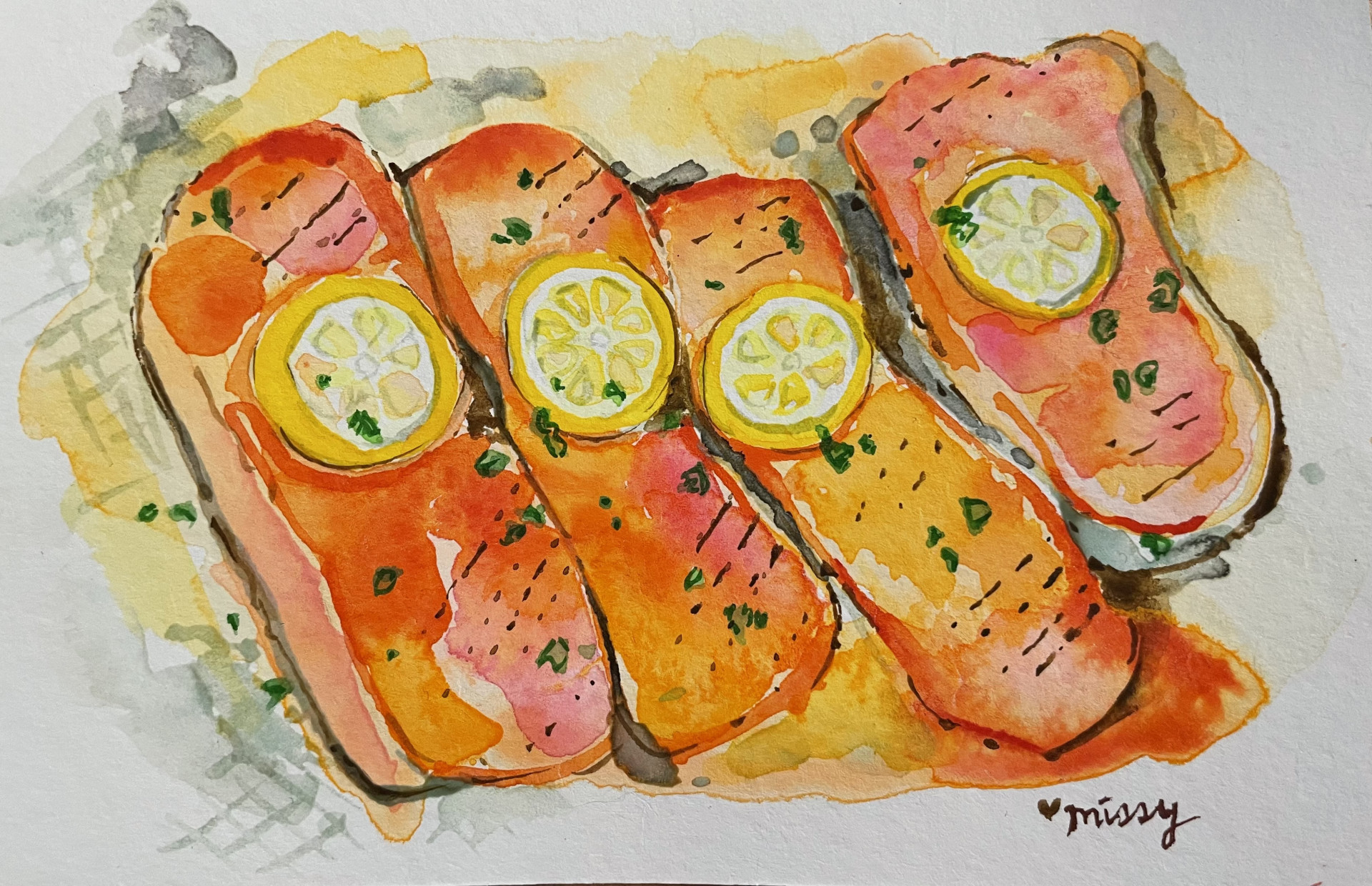 Salmon with Lemon